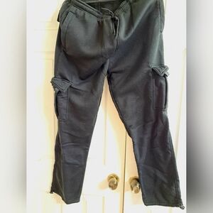 New Men's Classic Black Cargo Pants